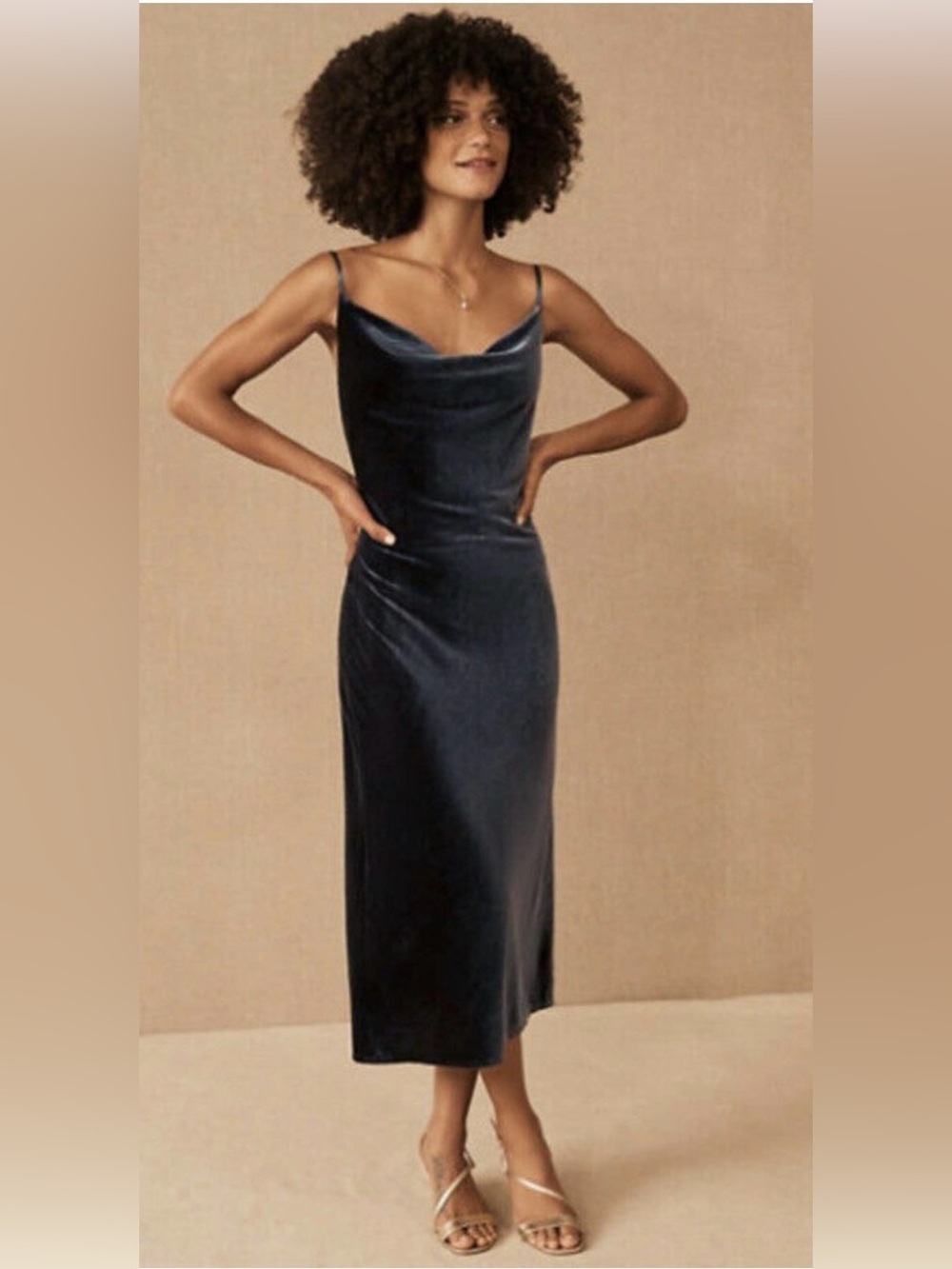 Jenny Yoo Bentley Velvet Midi Dress